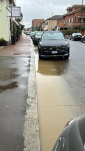 Maltempo, Lovassina al livello di uscita a Spinetta