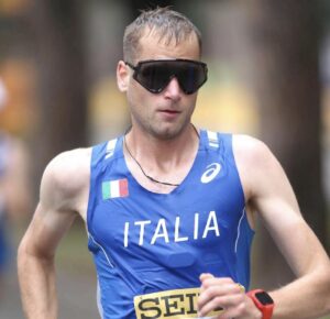 Alex Schwazer in gara ad Alessandria ai Campionati Italiani di marcia