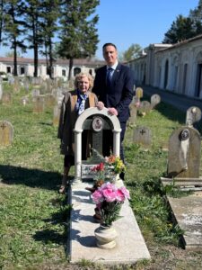 Alessandria, Locci accompagna Tina Birago nei luoghi del padre Dalmazio