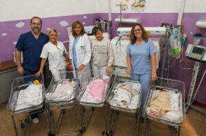 Cinque nascite in un giorno al Santo Spirito di Casale
