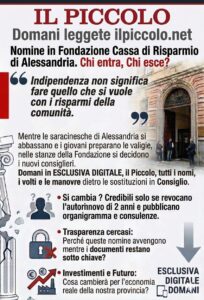 Fondazione Cra, nuovo Cda. Domani sul giornale digitale i nomi, i numeri, le azioni
