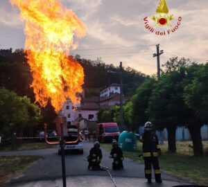 Montecastello: perdita di Gpl da un’auto nel cortile di casa, l’intervento