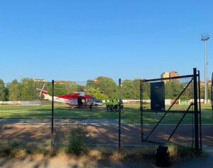 Ovada, grave incidente: centauro trasferito con l’elisoccorso al Cto di Torino