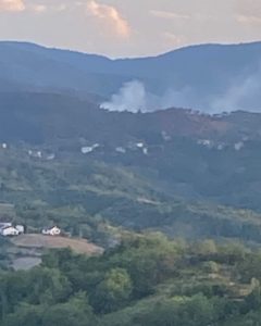 Mornese, nuovo incendio: fiamme segnalate in zona Roverno